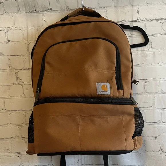 Carhartt Men's Tan Backpack with Black Accents - Picture 1 of 6